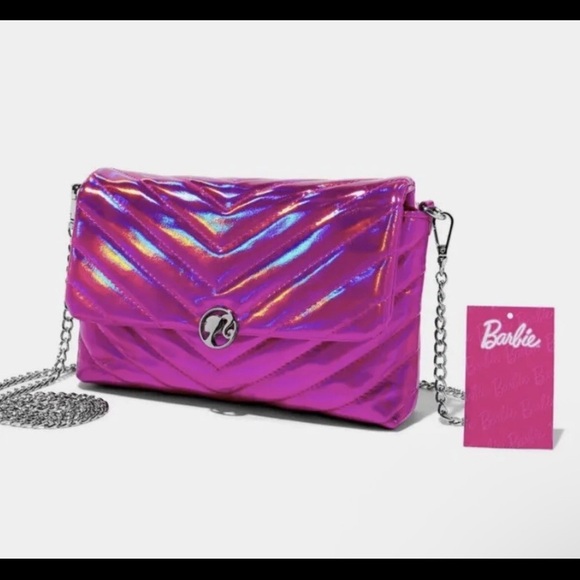 Barbie Handbags - Barbie Iridescent Pink Crossbody Bag